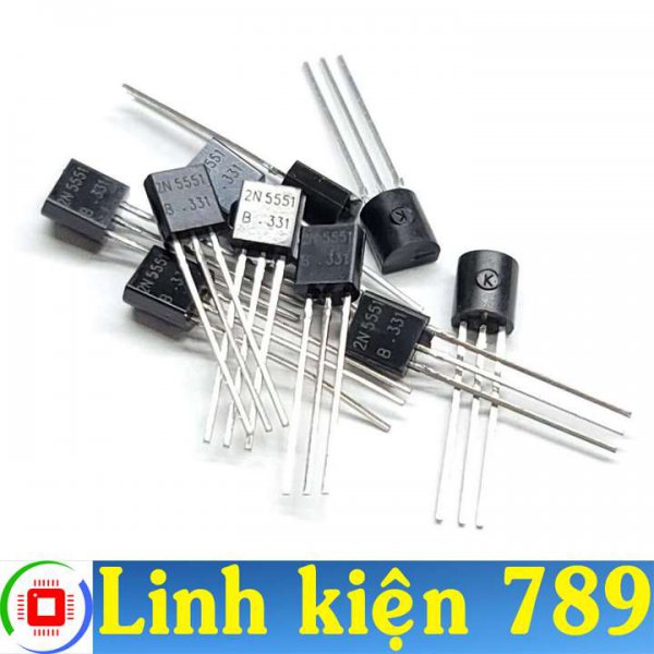 2N5551 Transistor NPN 0.6A 160V TO-92 (3 con)